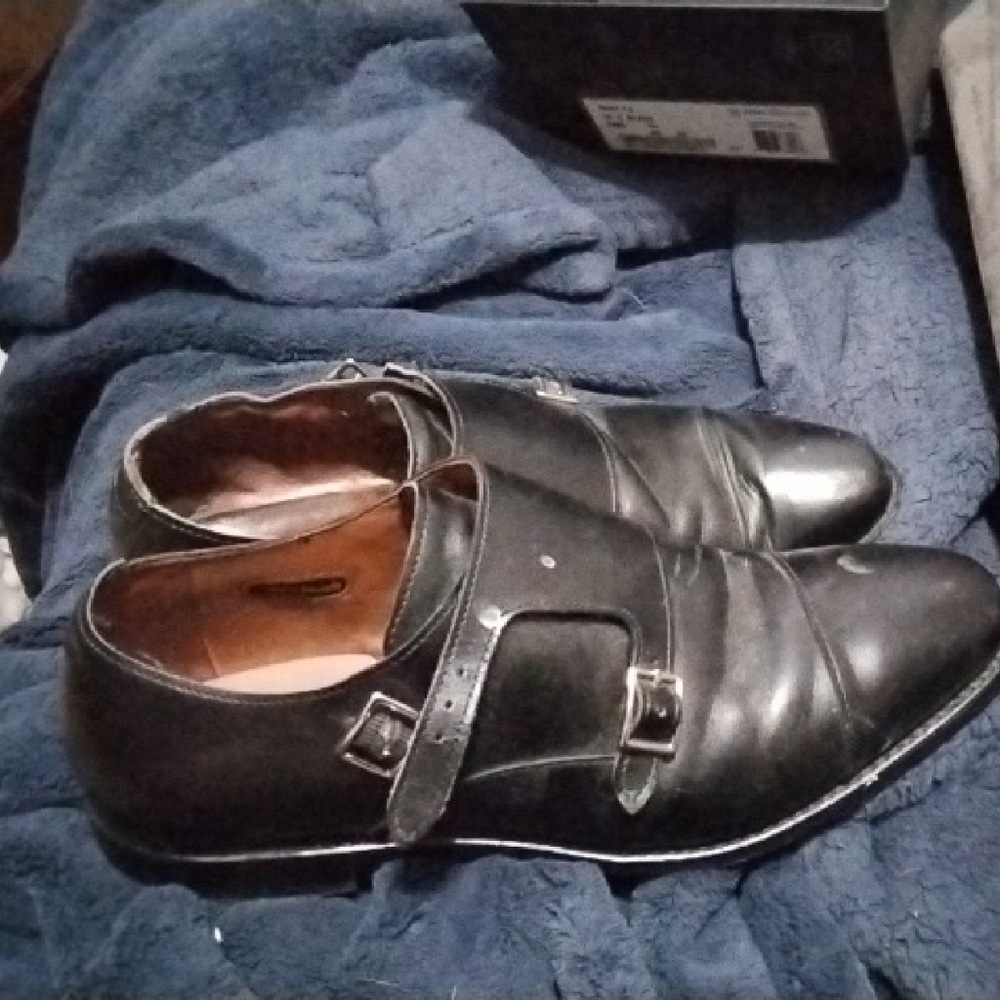 Allen Edmonds Black Oxford Shoes Polished Leather